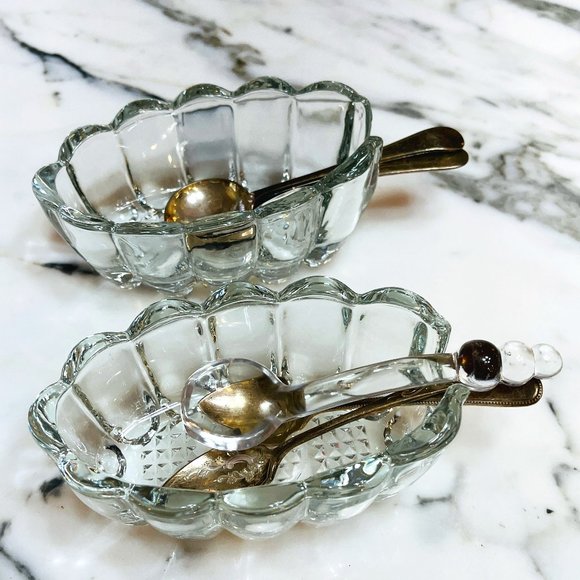 Vintage Other - VTG thick glass spooners